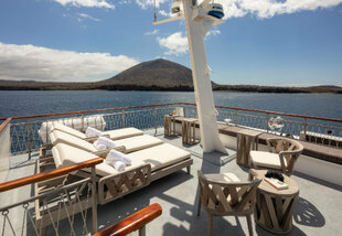 Princess Grace yacht Galapagos sun deck
