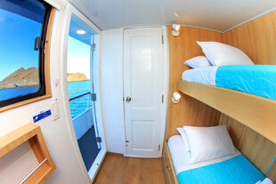 Aqua Upper Deck Bunk Cabin