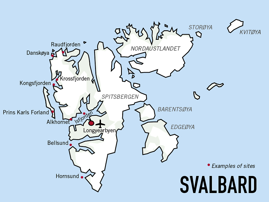 Route Map - Spitsbergen Spring Voyage - May